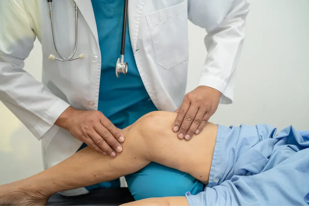 lymphoma behind knee